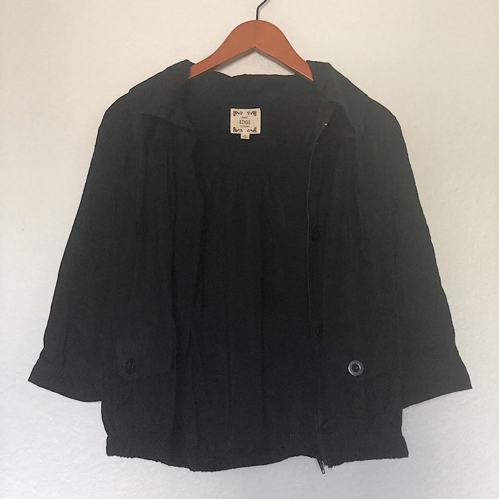 NWOT Black Short Relaxed Fit Jacket